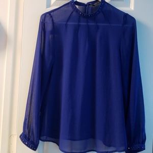 FLASH SALE!!💙ZARA BASIC SEE-THRU BLOUSE SIZE XS💙
